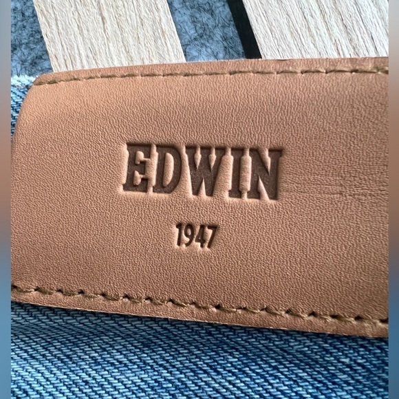 Edwin - Cai High Waist Ripped Straight Leg Jeans- Slayer- 24 - Picture 7 of 11